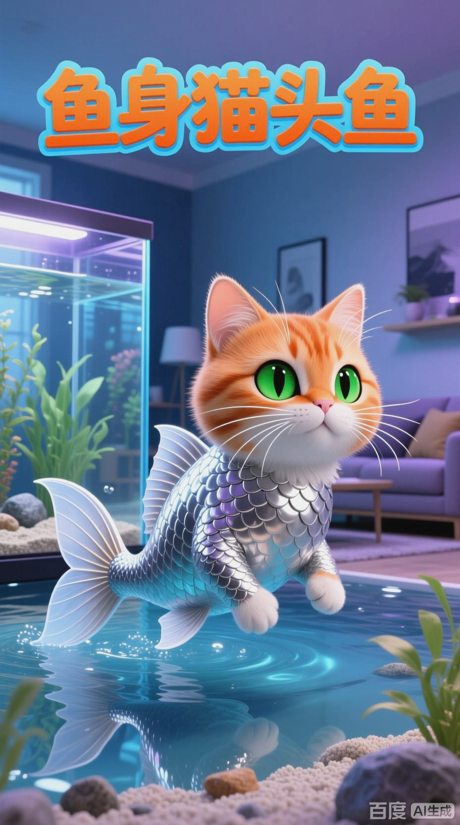 鱼身猫头:奇幻水世界