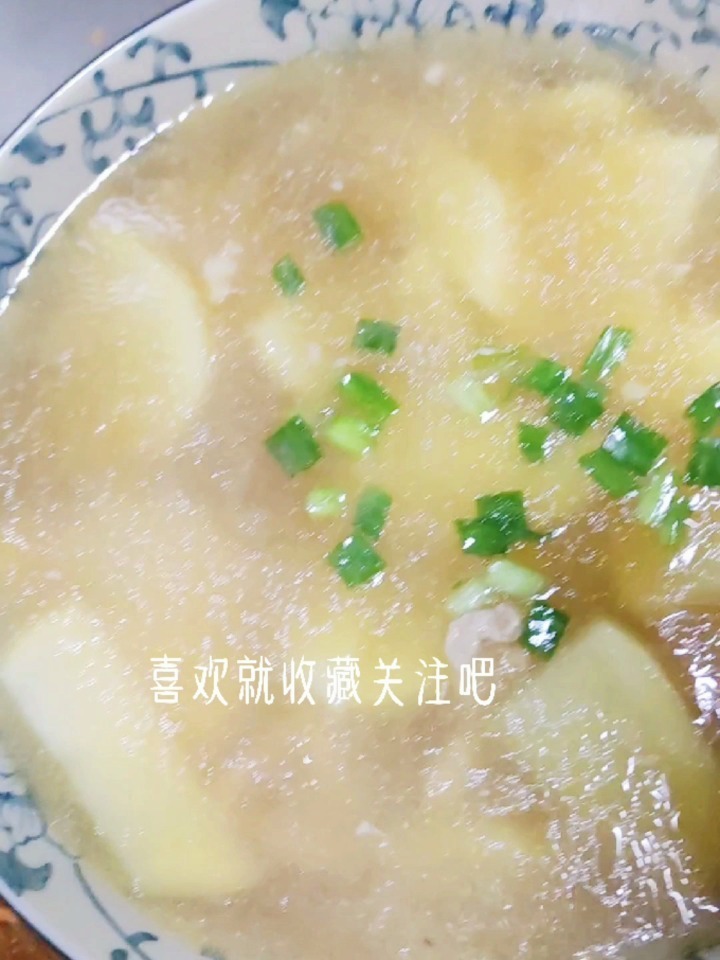 土豆肉片汤的做法