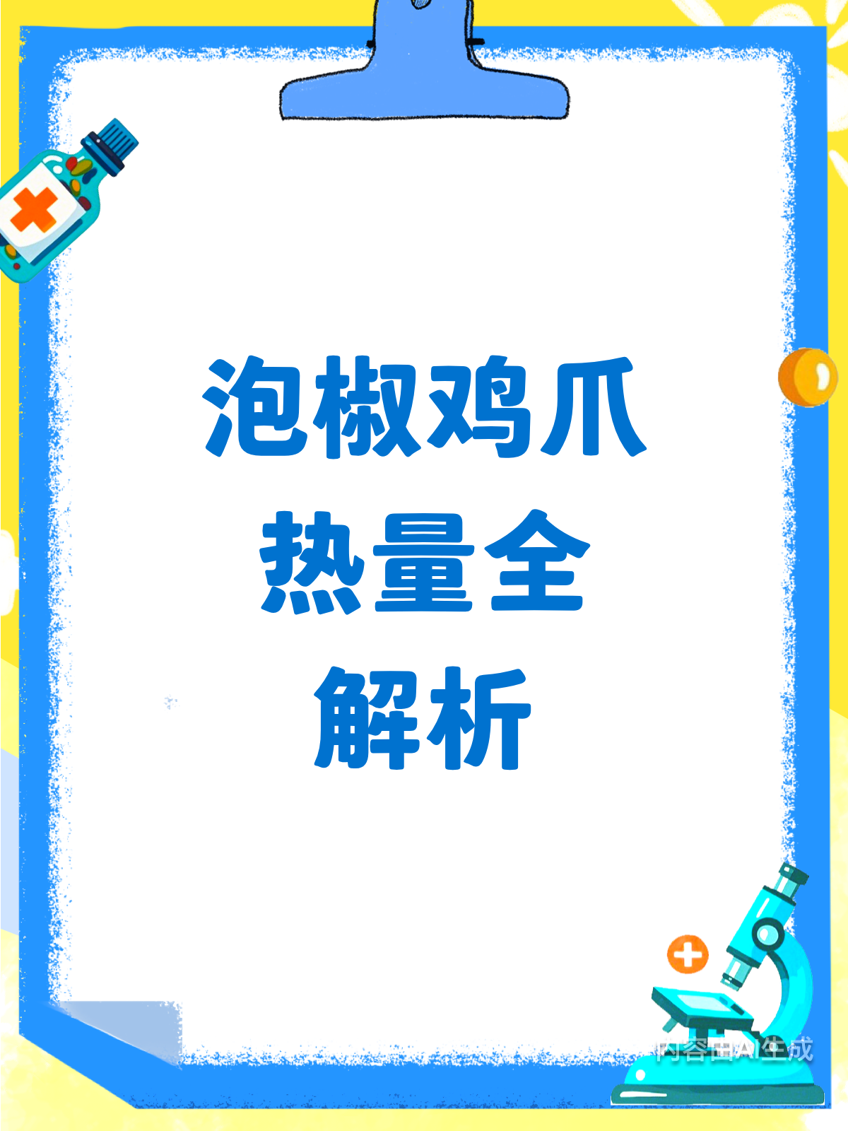 吃泡椒鸡爪前,先算算热量!