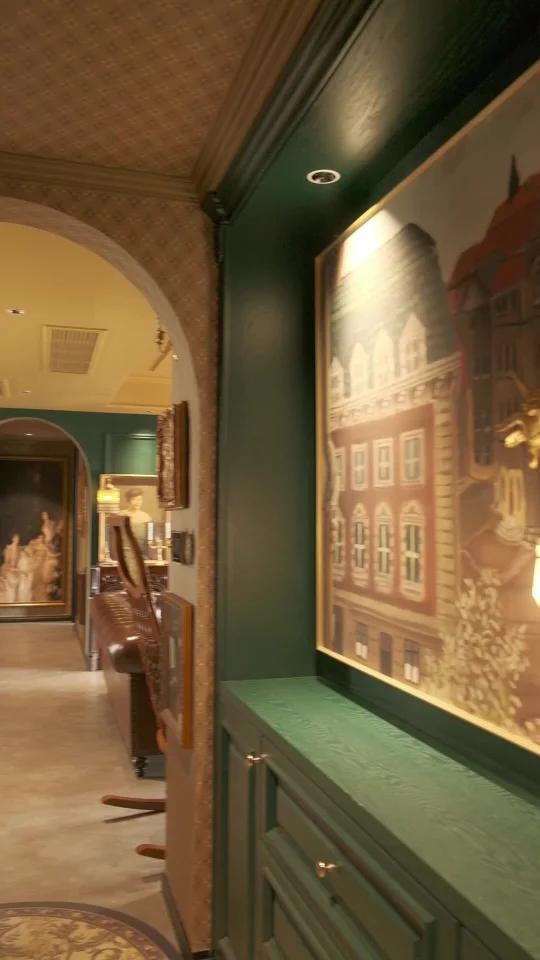 古堡老钱风墨绿色厨房|双立人刀具华丽舞台