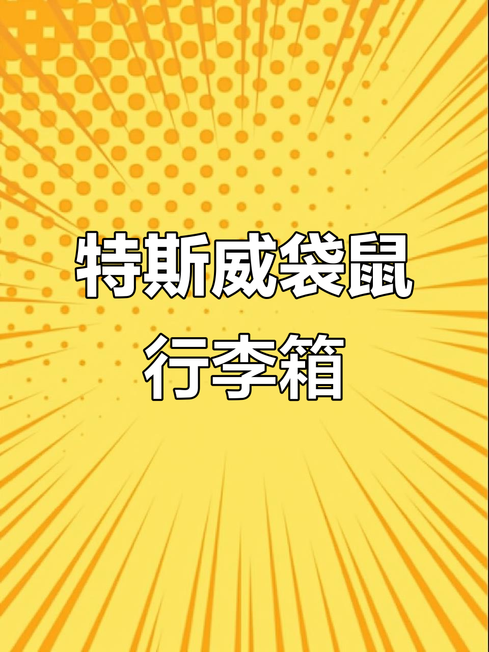 轻巧耐用特斯威袋鼠拉杆箱,出行必备神器