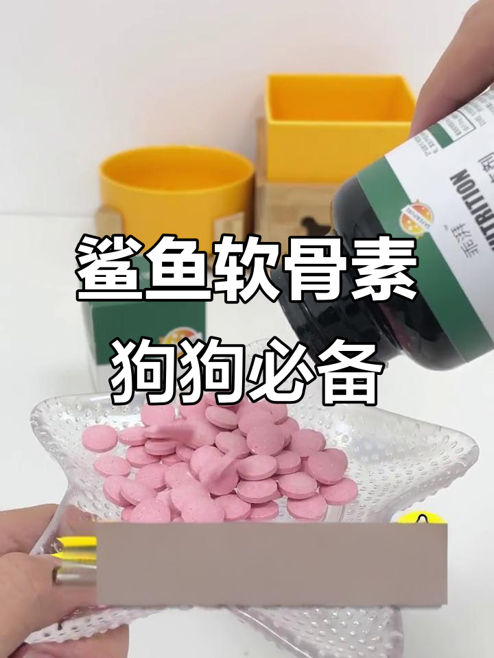 鲨鱼软骨素钙片,守护宠物骨骼健康,从小到老都能用