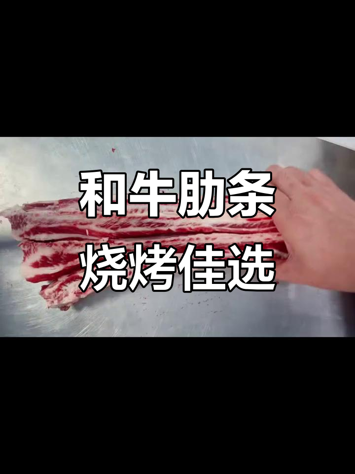 精选和牛肋条,烤肉必备长肋美味