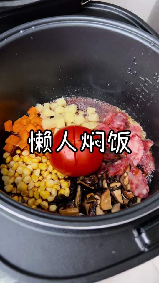 懒人焖饭菜饭一锅出，喷香诱人！