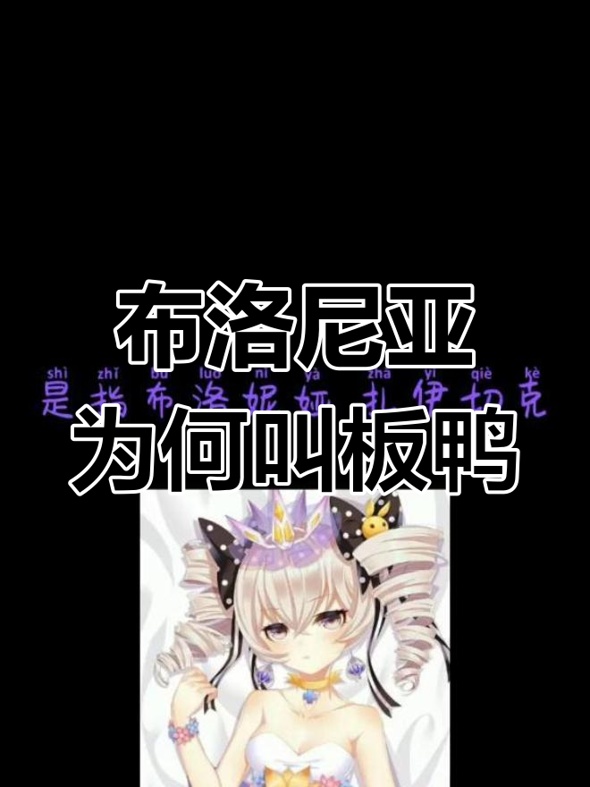 崩坏3布洛尼亚的“板鸭”由来,你知道吗?