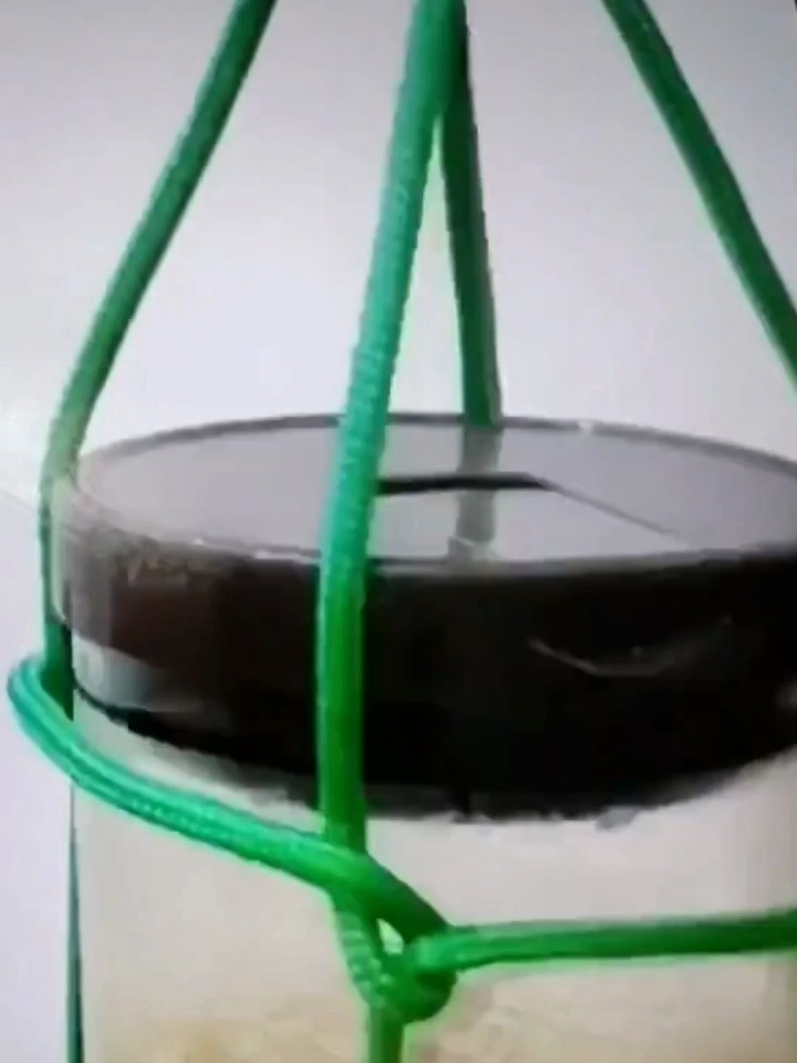 一根绳制作网兜教程