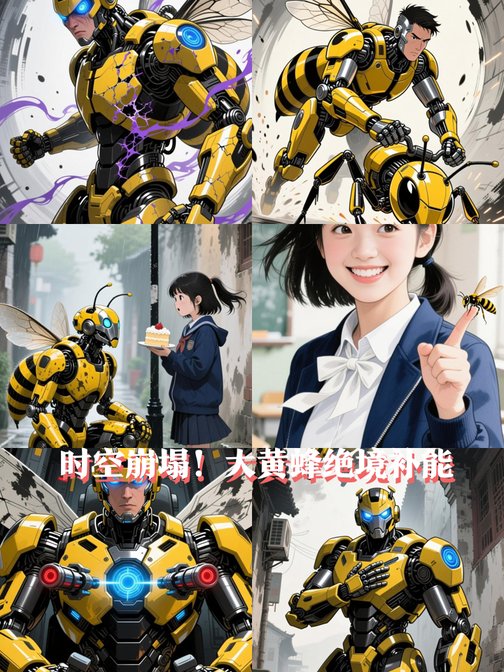 时空隧道崩塌时，她用蛋糕救了大黄蜂