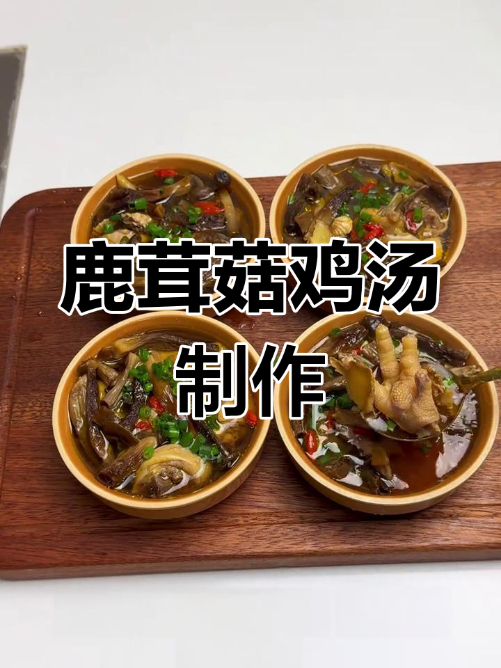 鹿茸菇炖鸡汤,简单又美味,家庭必备做法