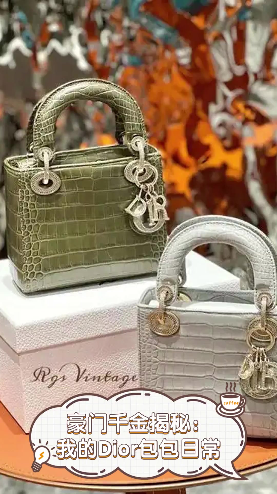 豪门千金揭秘:我的Dior包包日常