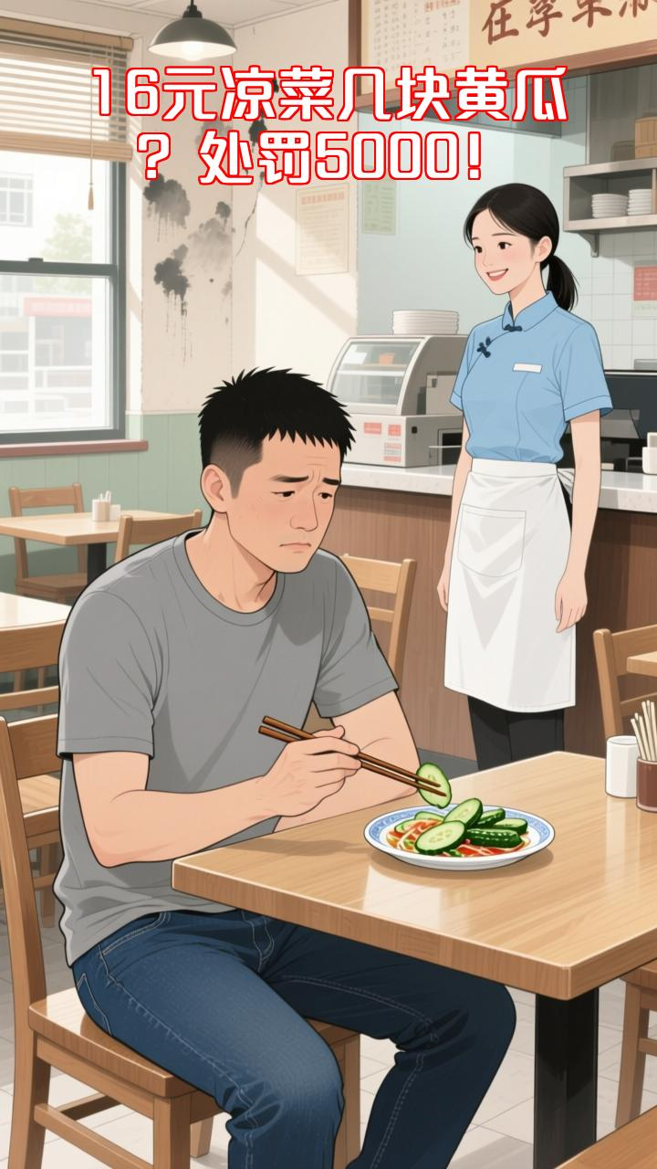 宁夏一饭店16元凉菜仅有几块黄瓜,店家:是精品菜,明码标价的