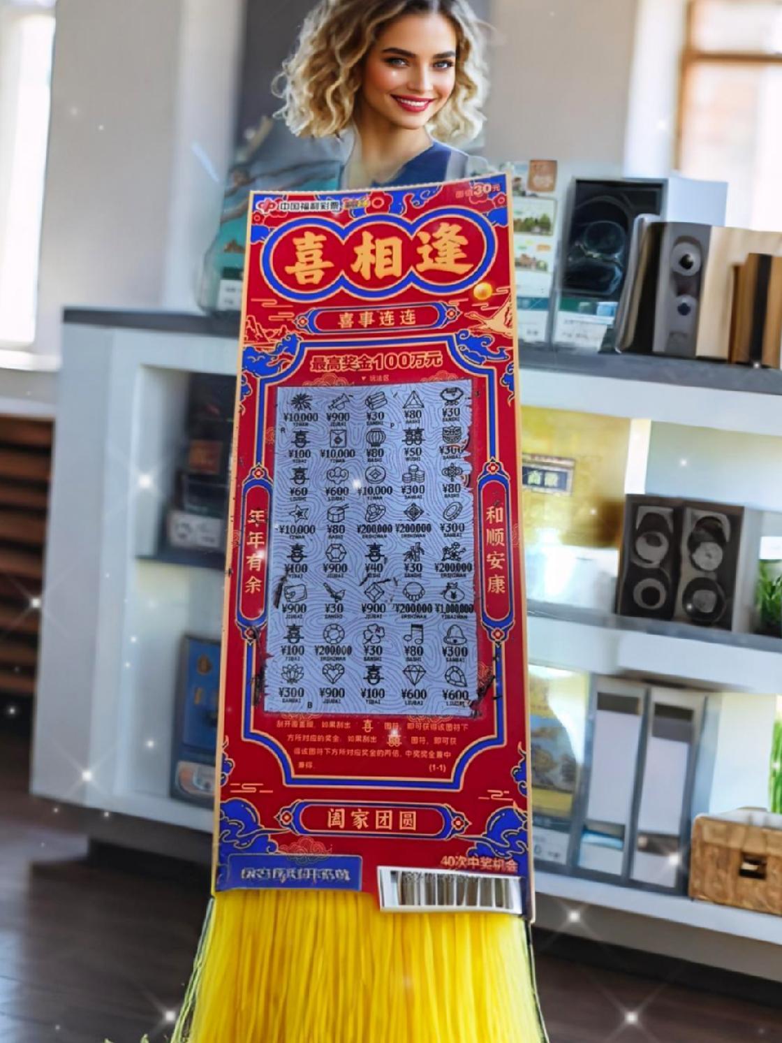 福彩刮刮乐 刮刮乐 刮一刮 中奖 见者好运