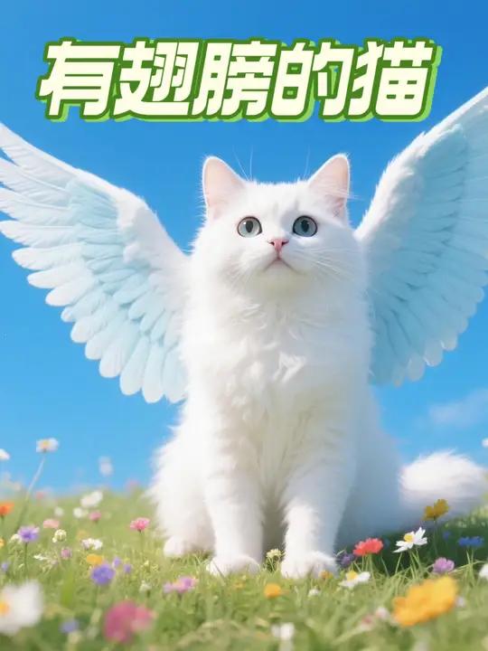 长了翅膀的猫咪,其实这是基因突变造成的