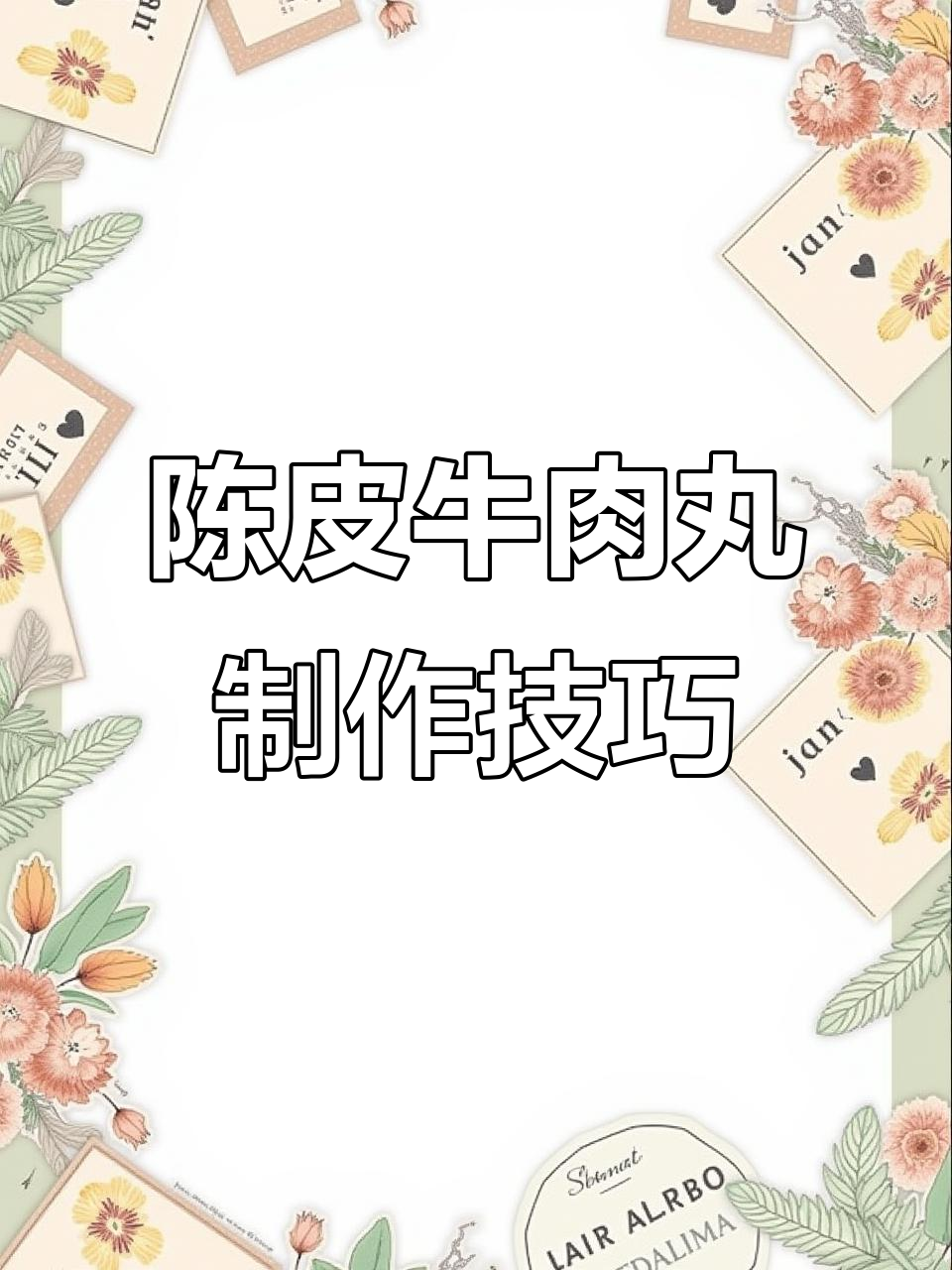 学会做“陈皮牛肉丸”,蒸十分钟就能吃到抖动的美味