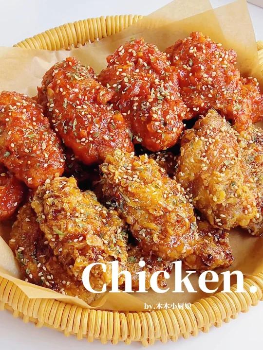 自制双拼炸鸡|一次成功外酥里嫩好吃到哭～