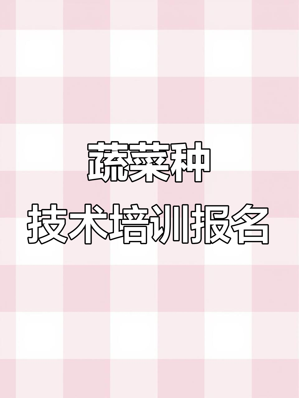 蔬菜种植技术培训,改变生活的机会就在眼前