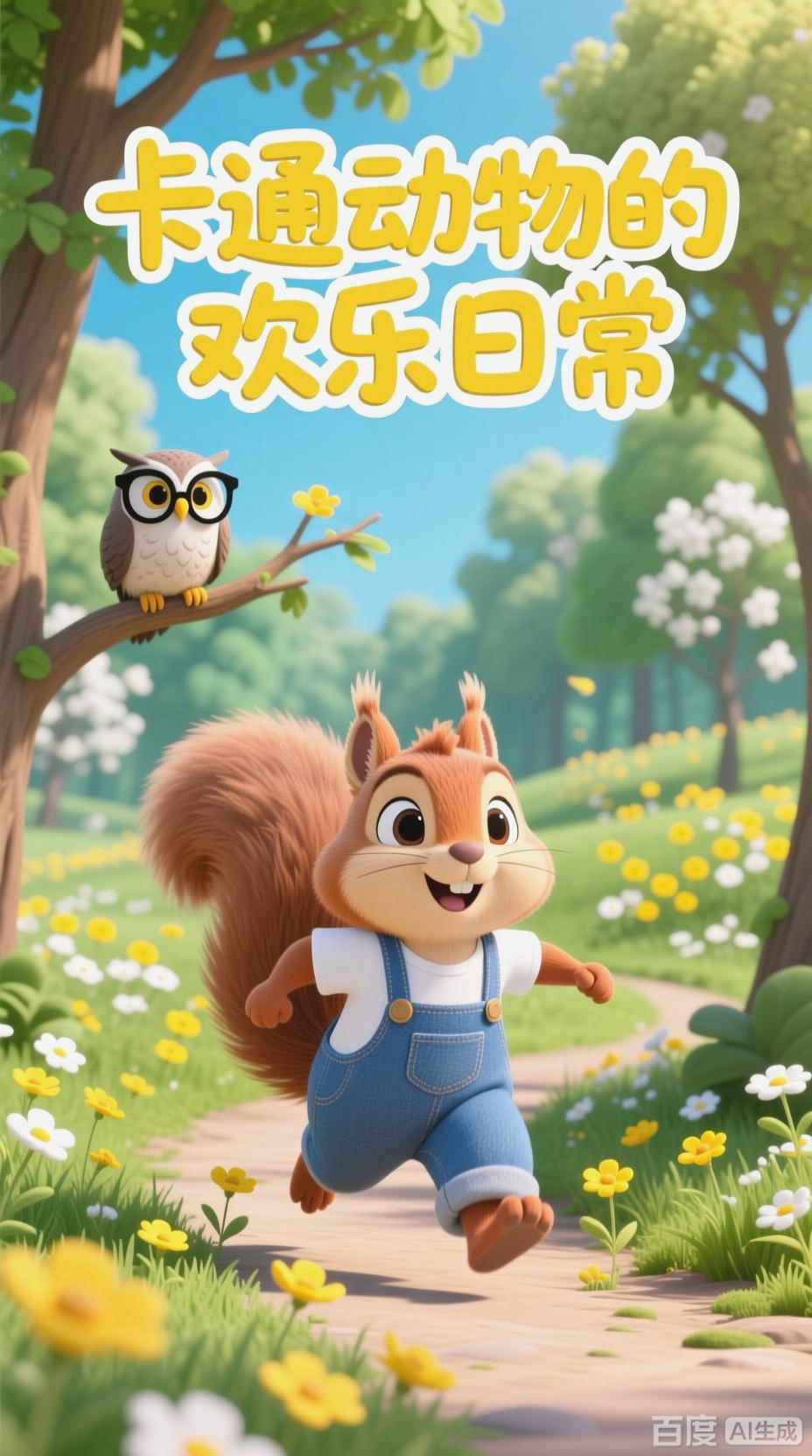 卡通动物欢乐日常