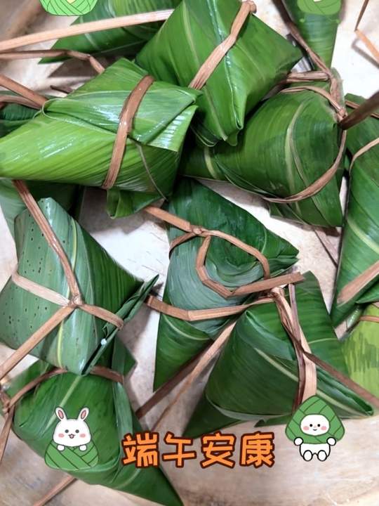 手工制作粽子，糯米美食分享