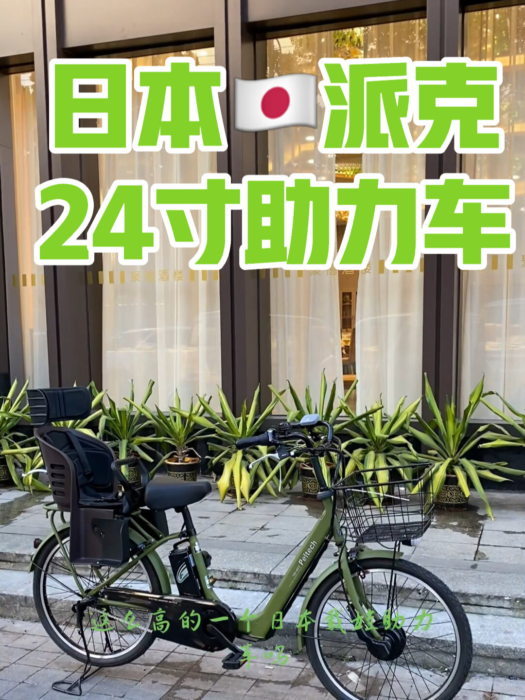 全新日本派克24寸内三速助力自行车