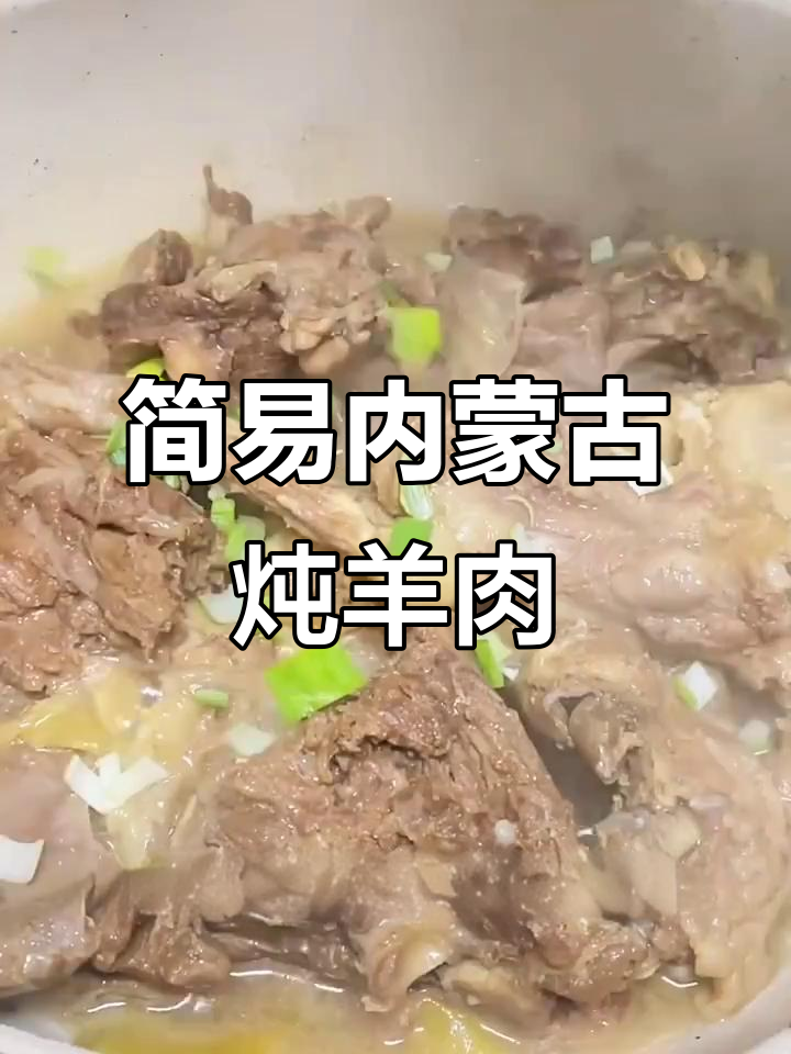 内蒙古家常炖羊肉,简单又美味,冬季滋补必备