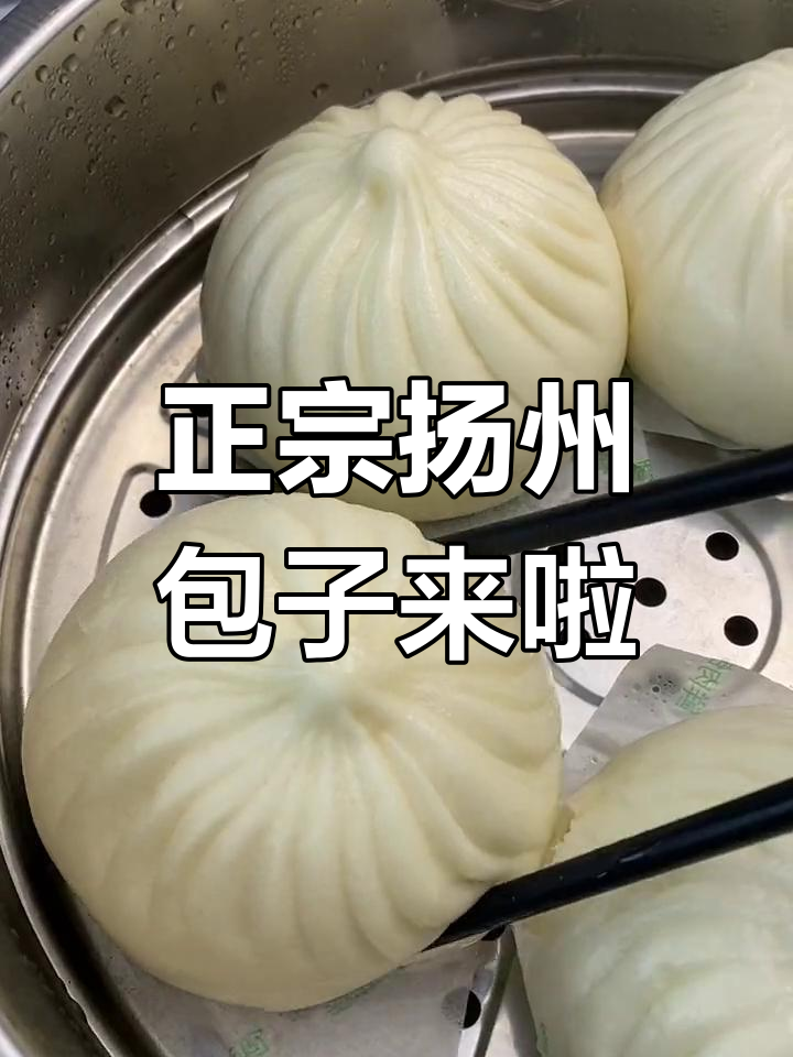 扬州包子大揭秘!鲜肉青菜包,松软有弹性