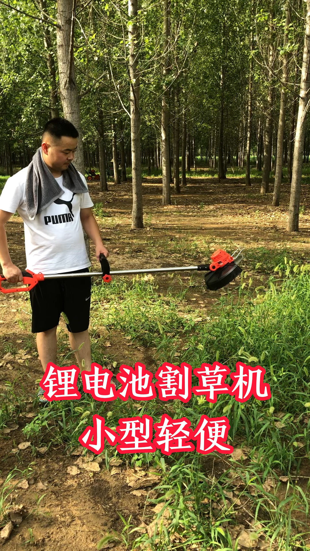 电动割草机小型家用除草机草坪修剪机充电式