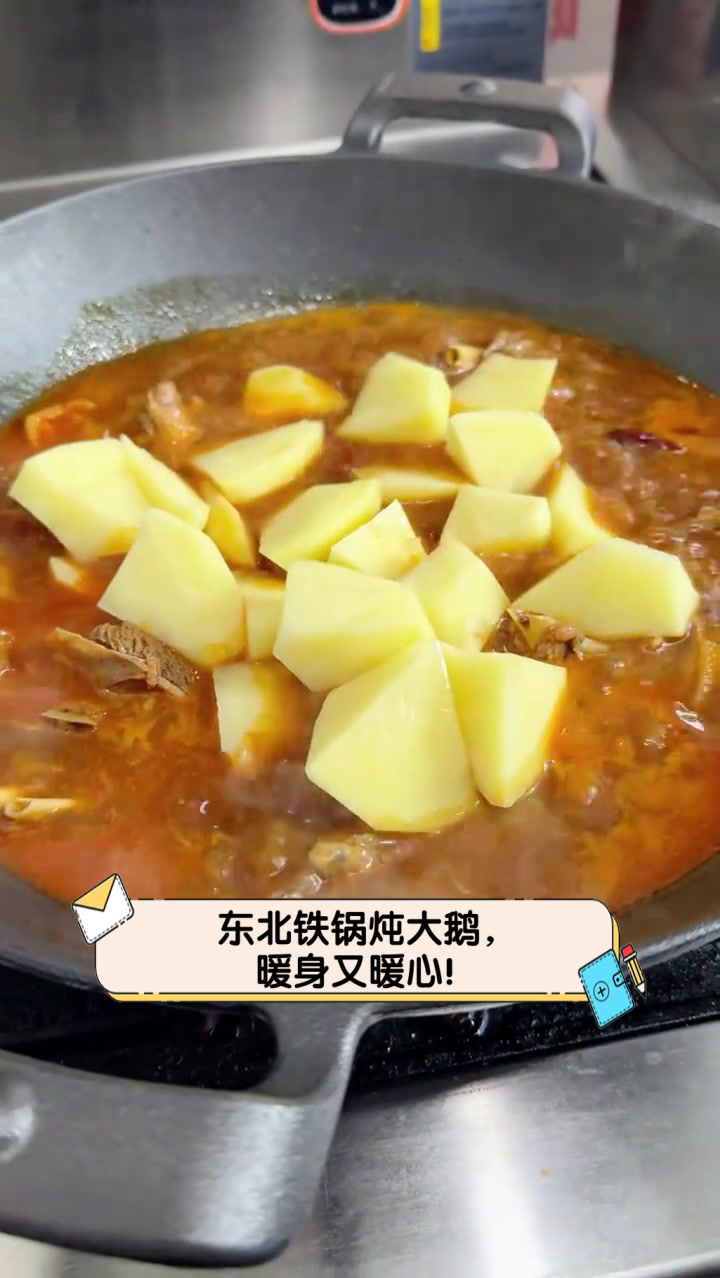 东北铁锅炖大鹅,暖身又暖心!
