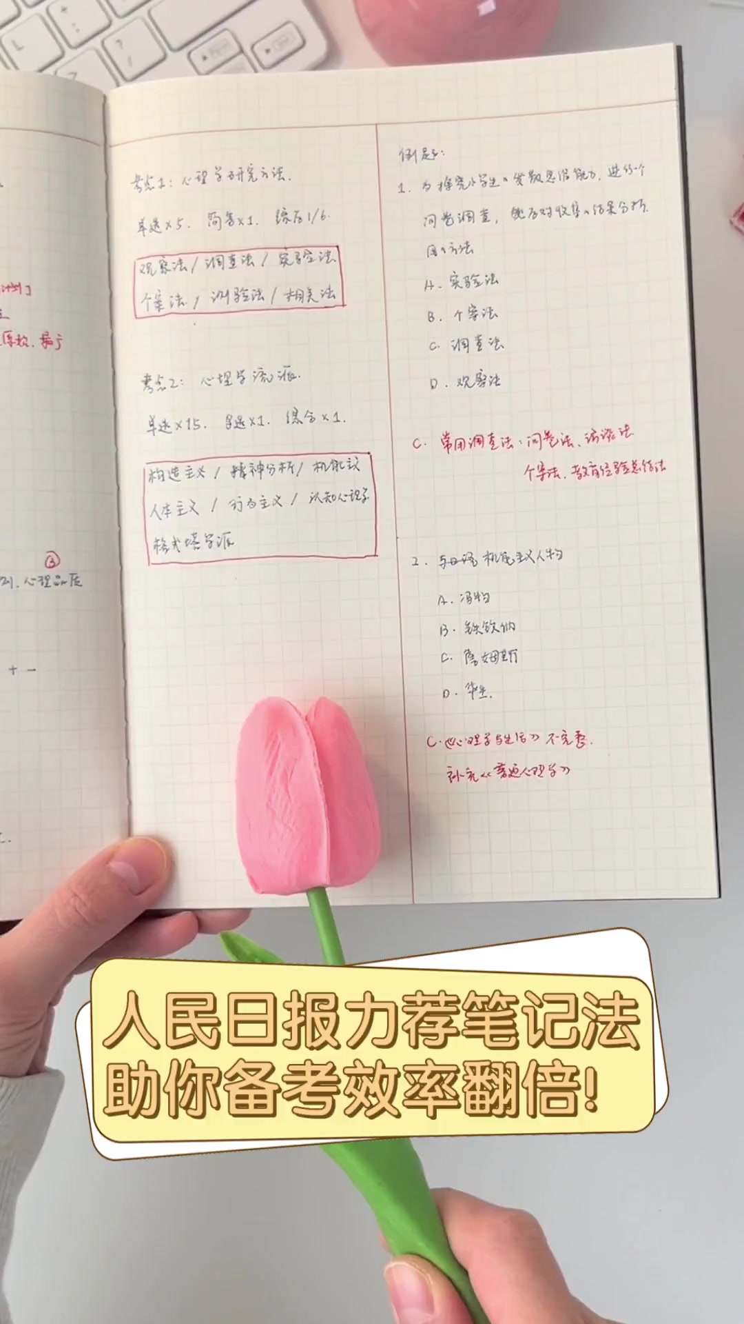 人民日报力荐笔记法,助你备考效率翻倍!