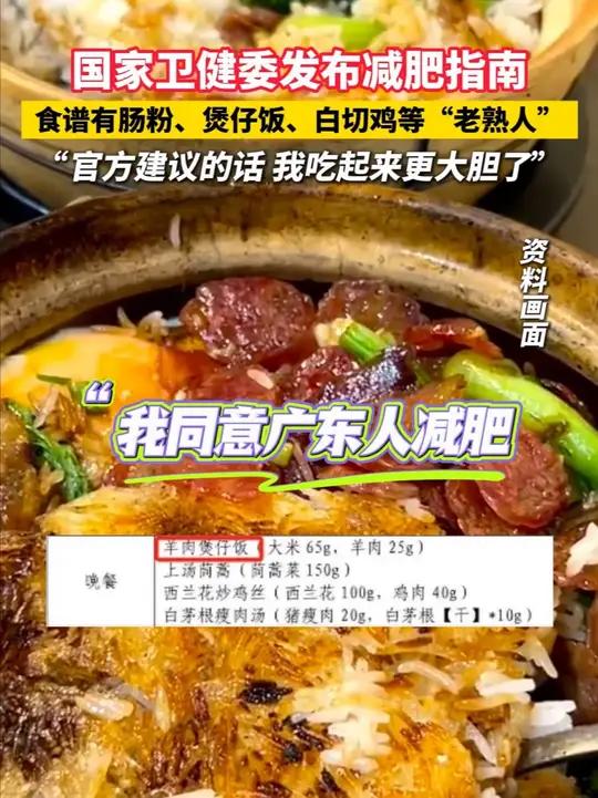国家卫健委发布《成人肥胖食养指南(2024年版)》,手把手教你科学减肥!食谱中出现了肠粉、