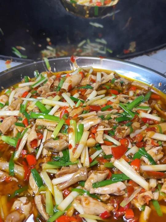 自己做个火爆鸭肠