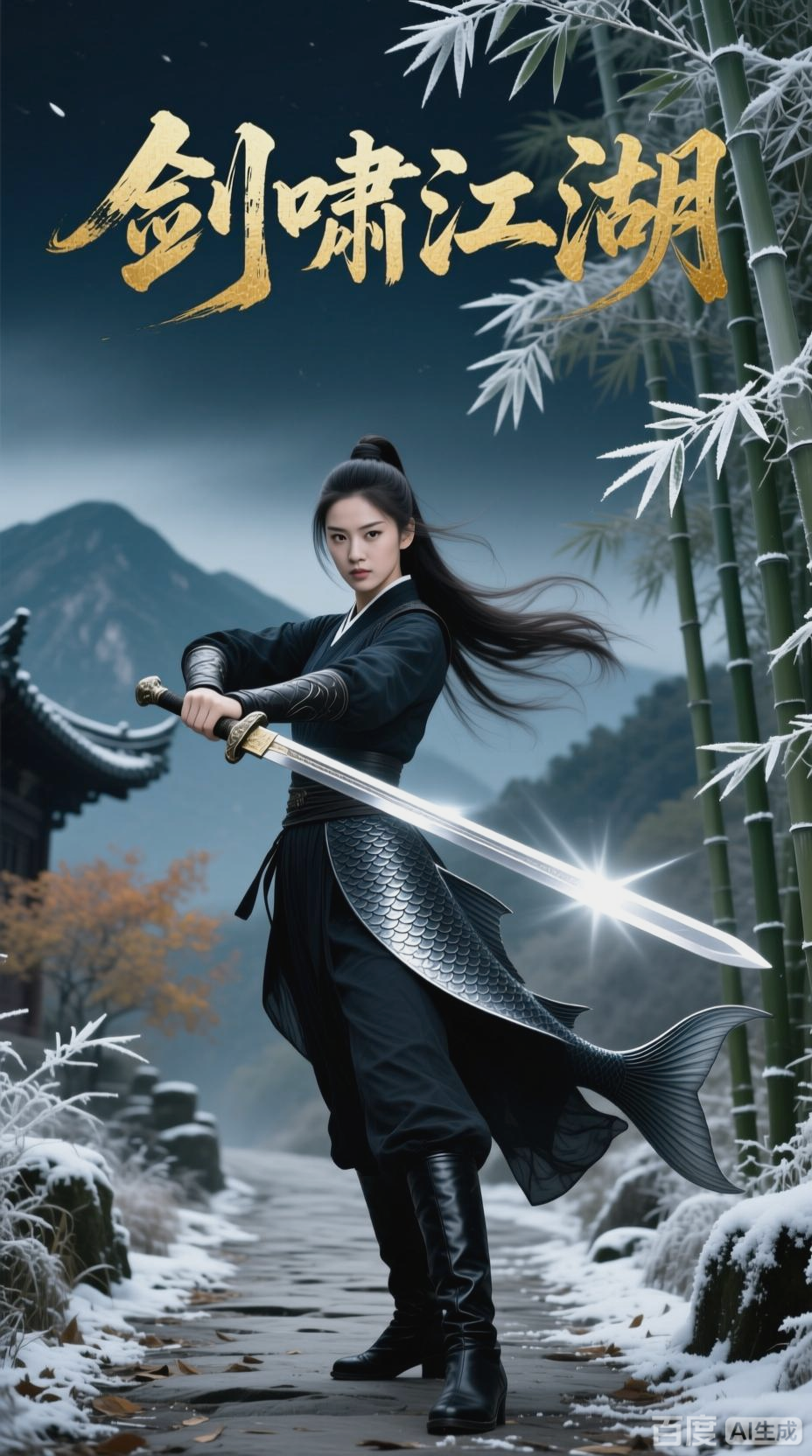 女侠拔剑,潇洒江湖