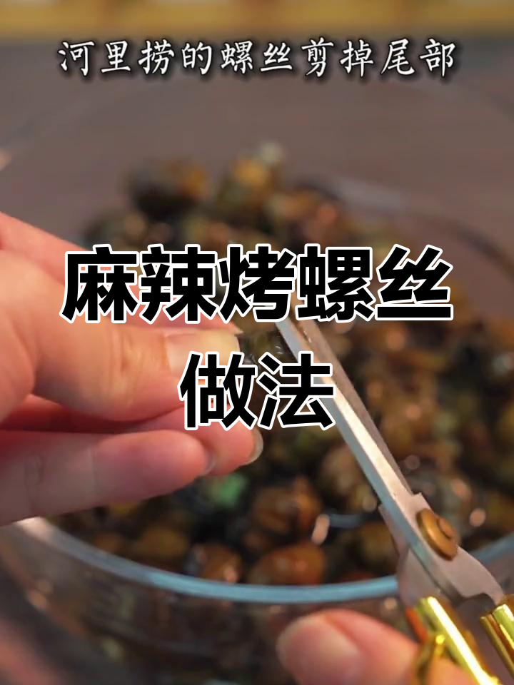 空气炸锅版香辣烤螺丝,轻松做出烧烤店同款美味
