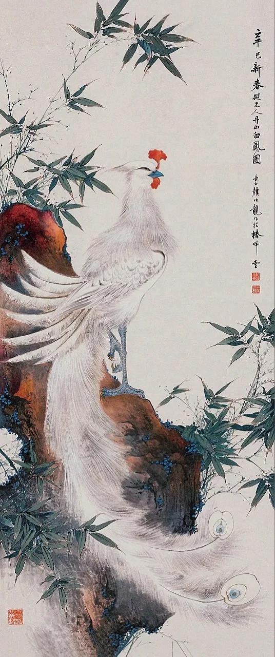 长白布衣颜伯龙笔下花鸟画
