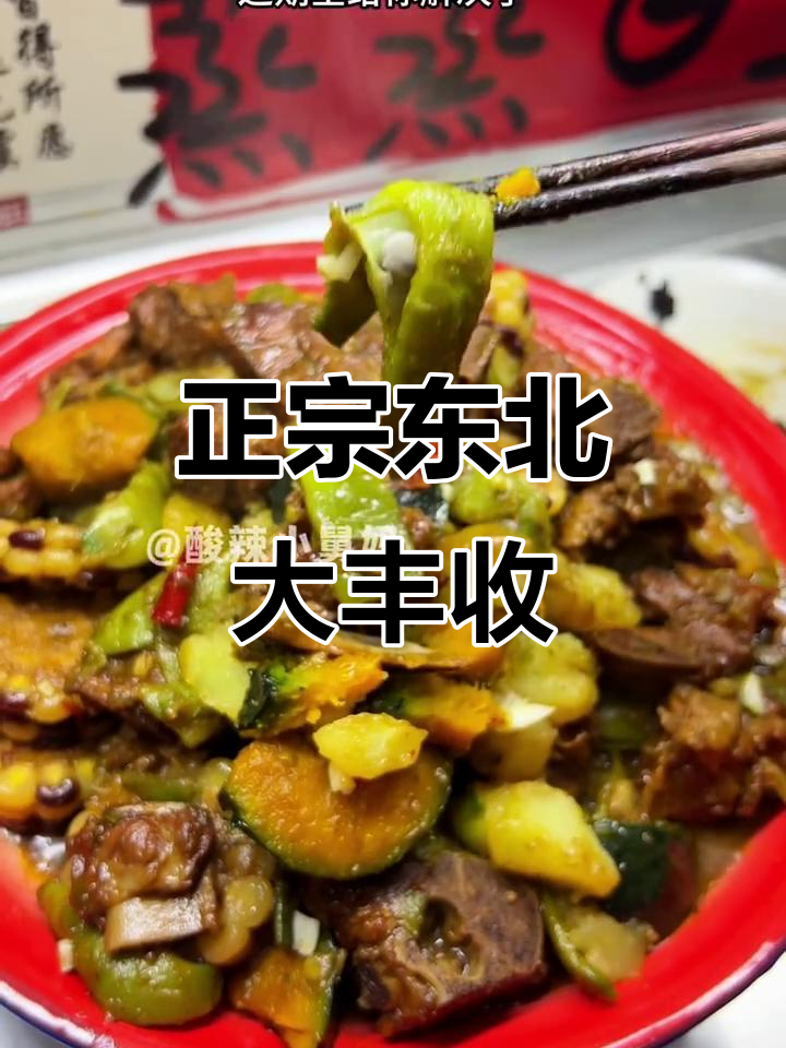 东北大丰收:教你做正宗乡村狠菜,油多才更香