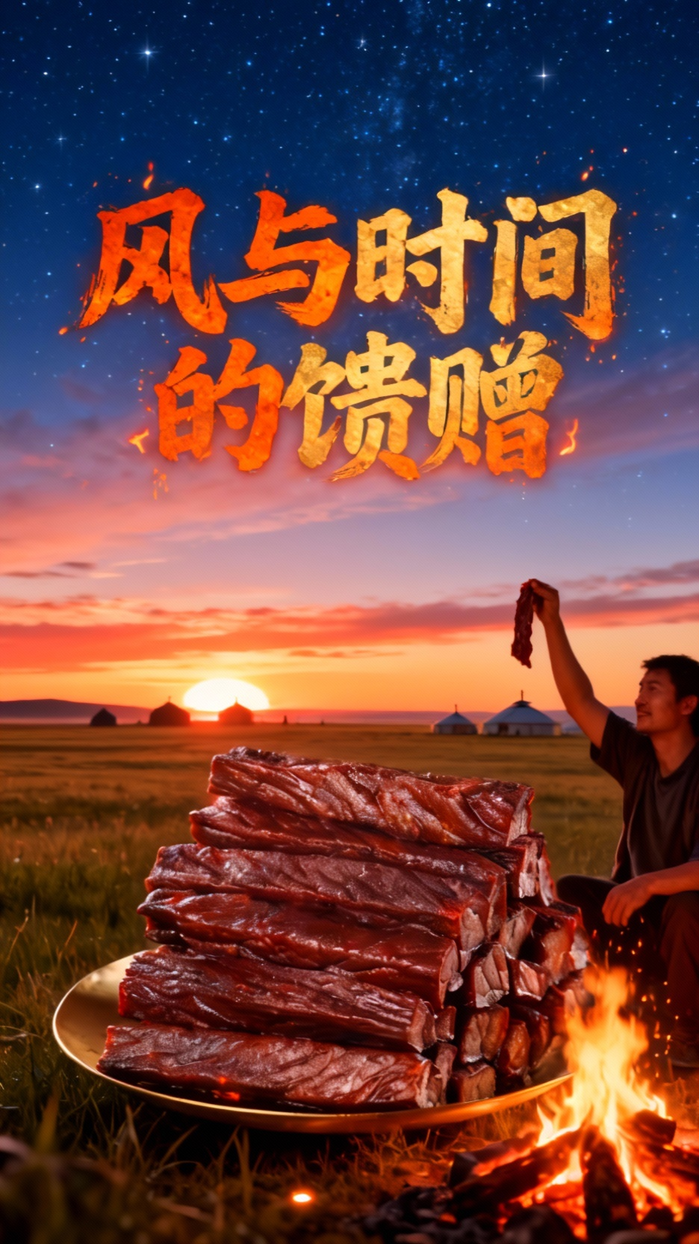 内蒙古风干牛肉干,美味不可挡