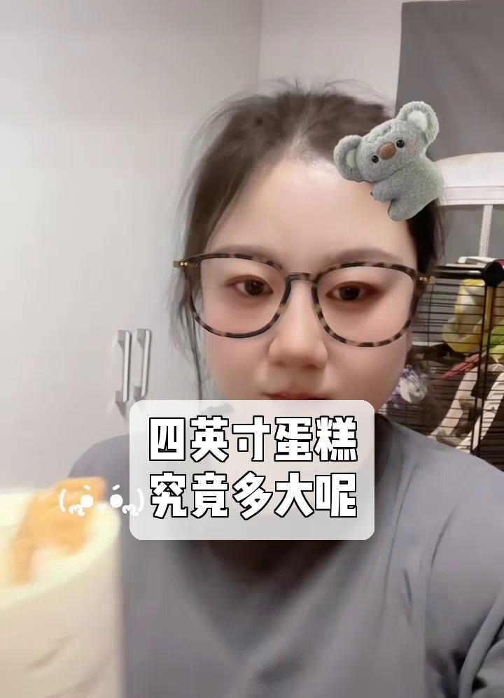 四英寸蛋糕,究竟多大呢
