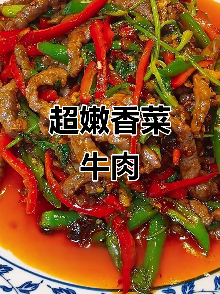 香菜牛肉这样做,嫩滑又入味,不吃香菜的也能爱上!
