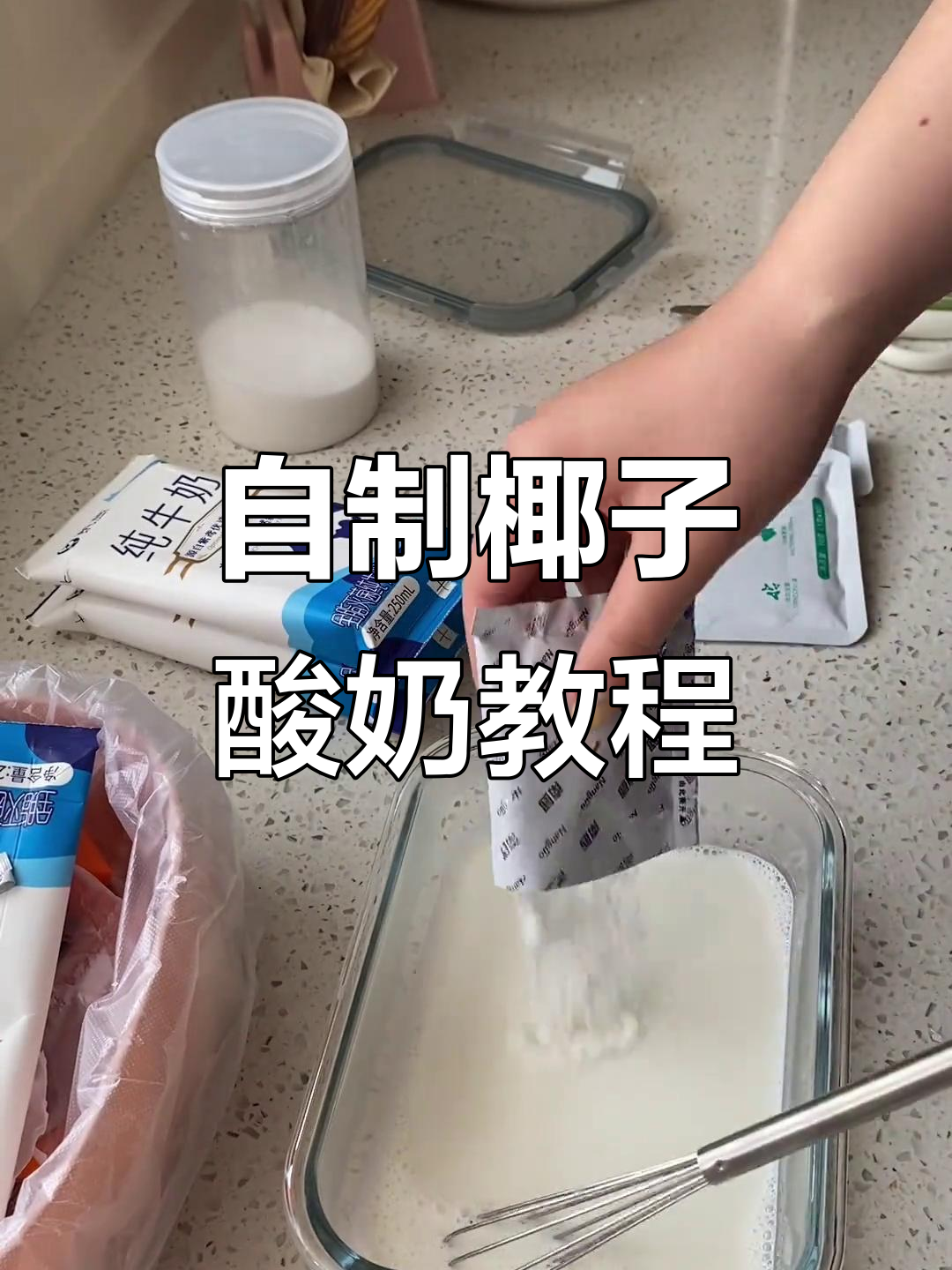 椰子酸奶自制全攻略,轻松做出超厚实口感!