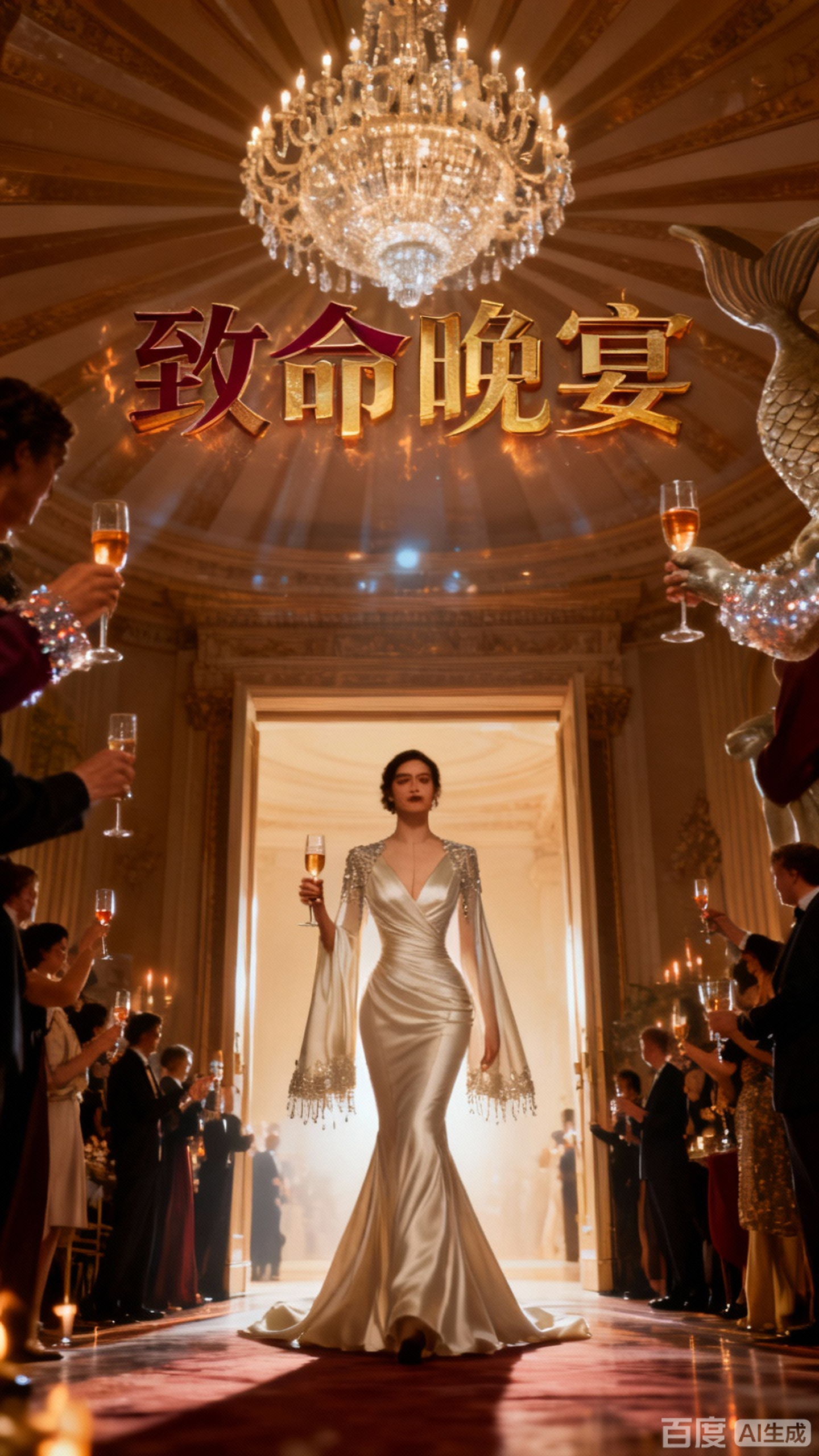 鱼尾晚礼服，宴会上的璀璨焦点