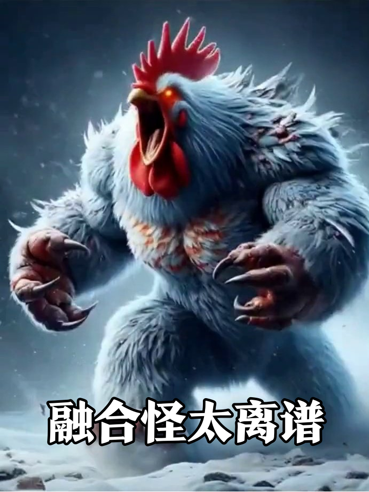 动物融合后集体变异,北极熊变肌肉鸡笑疯了