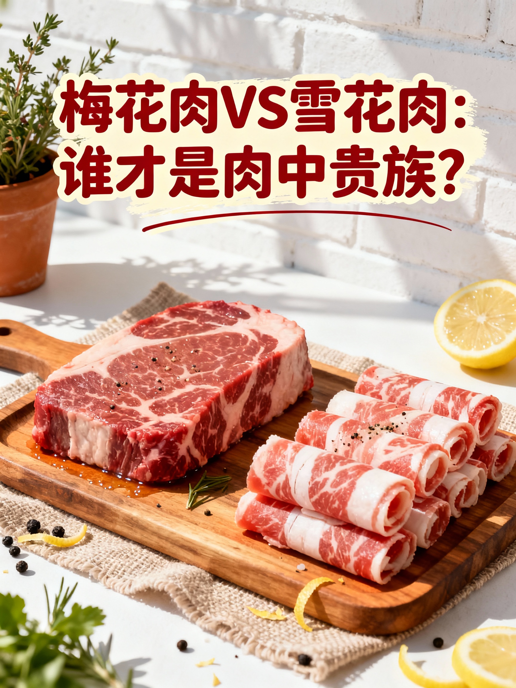 梅花肉VS雪花肉:谁才是肉中贵族?