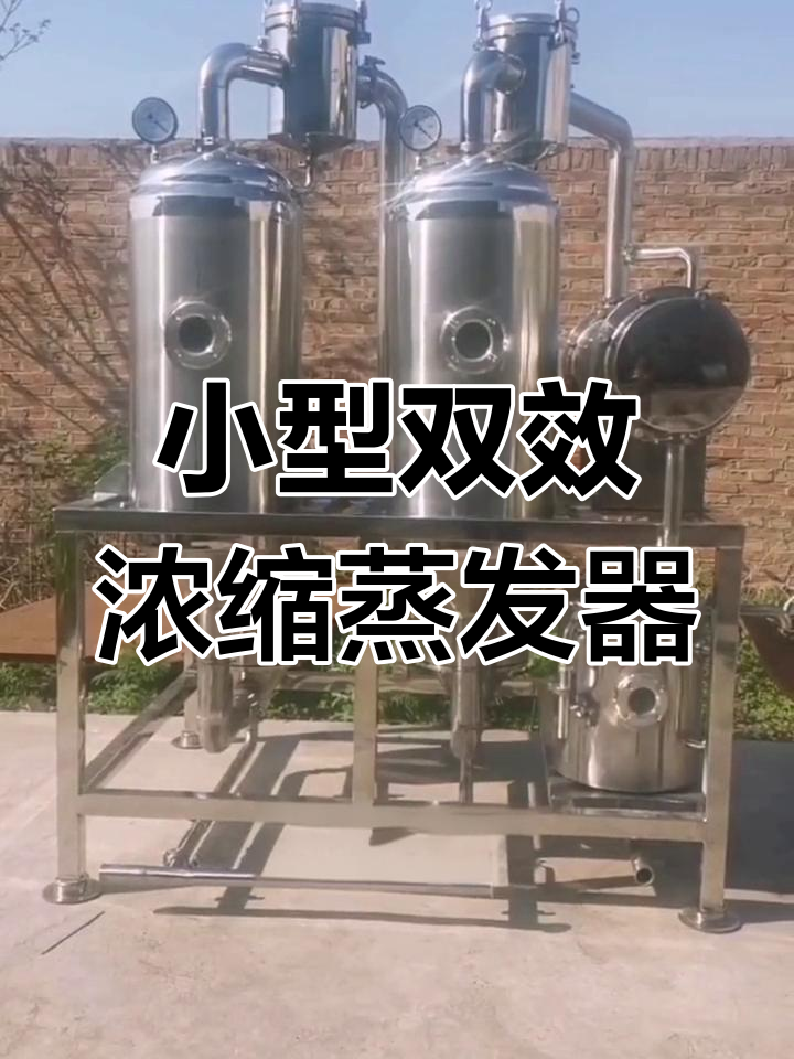 100L双效蒸发器原理与应用