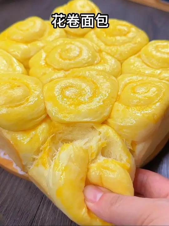 花卷面包看了就会,蓬松柔软太香了