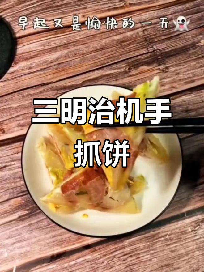 手抓饼新吃法,三明治机加热更香脆!