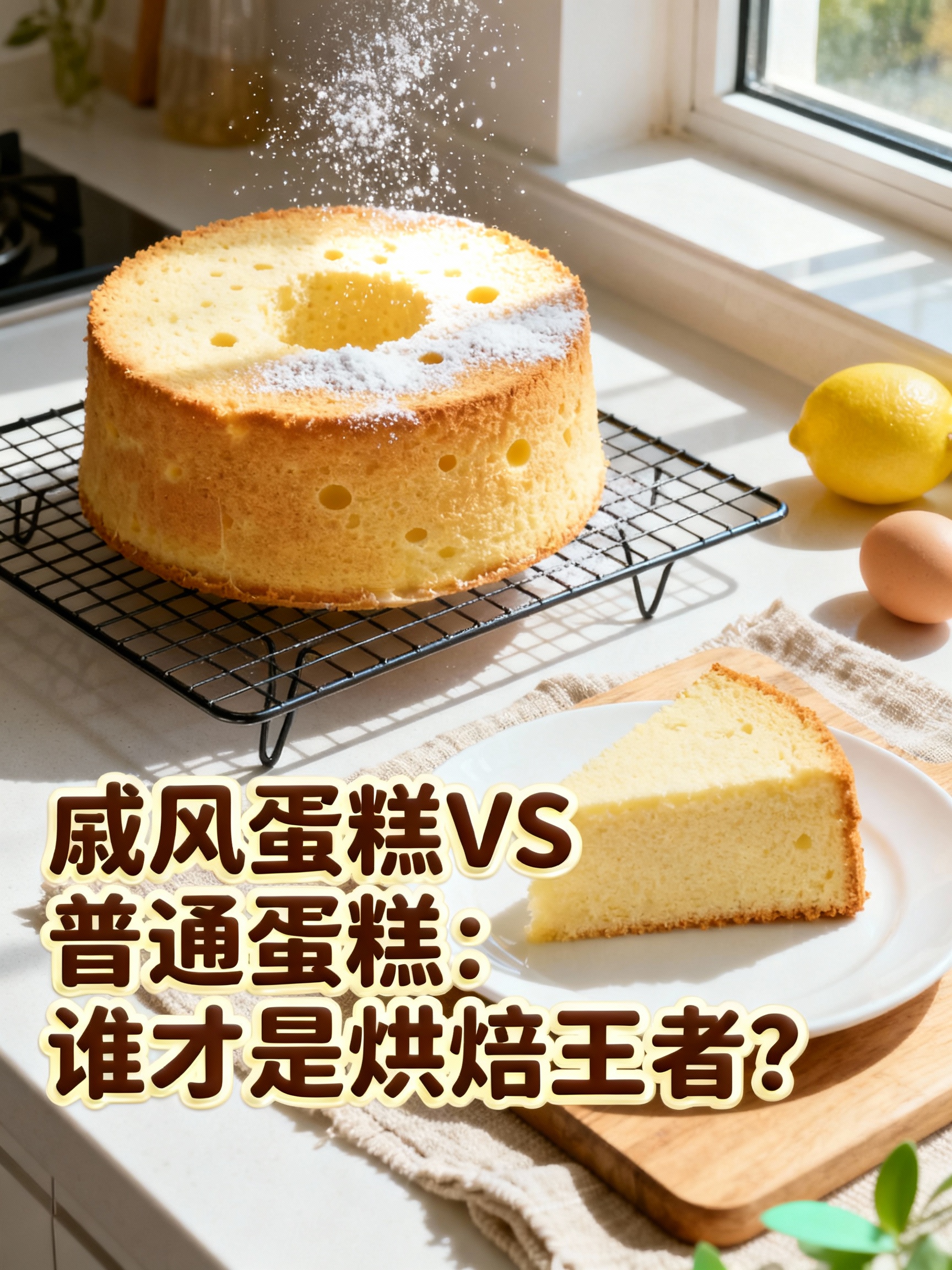 戚风蛋糕VS普通蛋糕:谁才是烘焙王者?