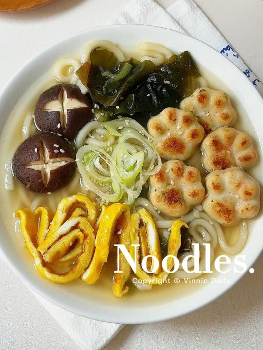 清汤猫爪丸乌冬面一口一可爱低卡又好吃