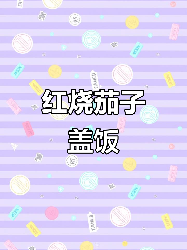 红烧茄子盖饭,香到不行!米饭配炒白菜更美味