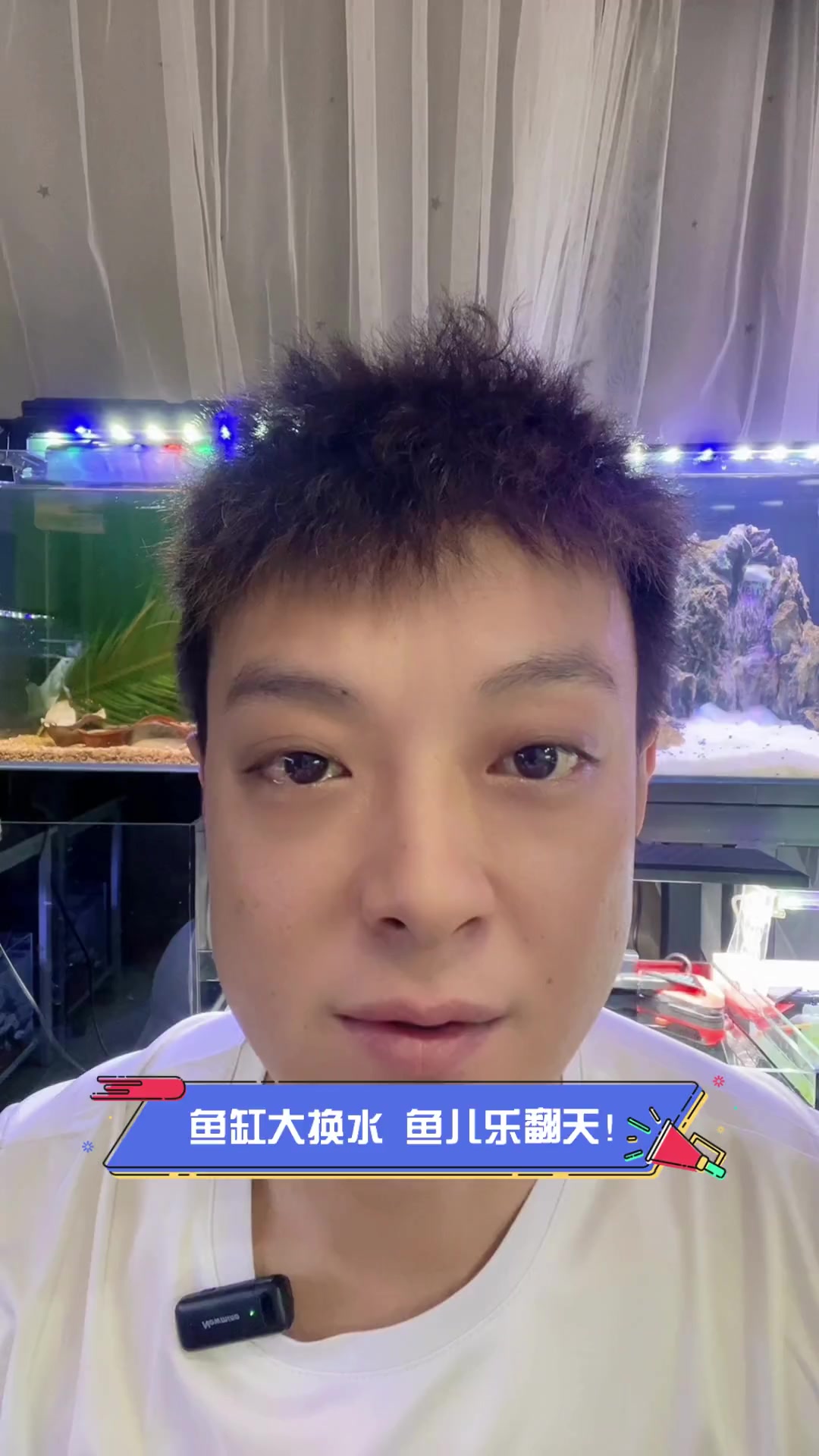 鱼缸大换水,鱼儿乐翻天!