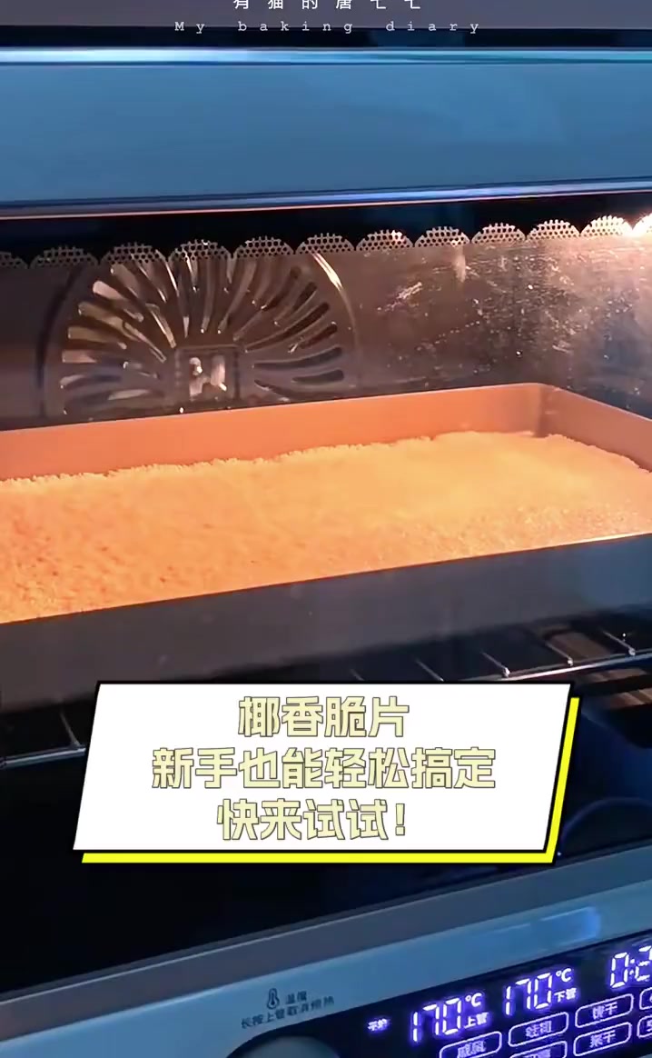 椰香脆片,新手也能轻松搞定,快来试试!