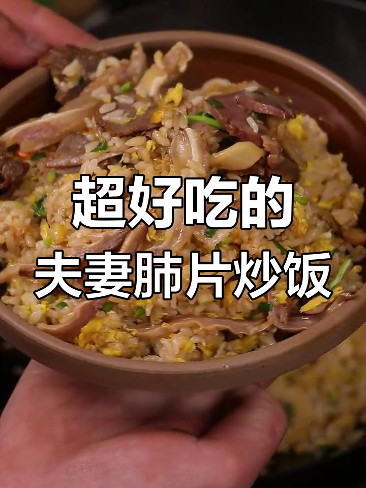 夫妻肺片炒饭,香辣可口!