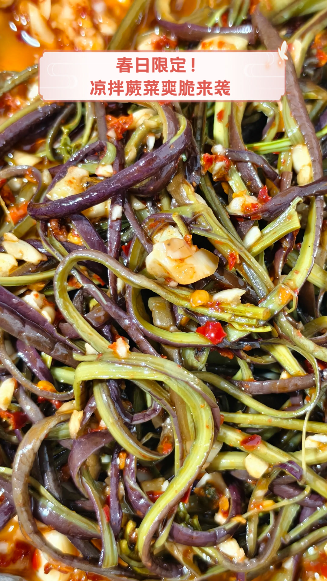 春日限定！凉拌蕨菜爽脆来袭